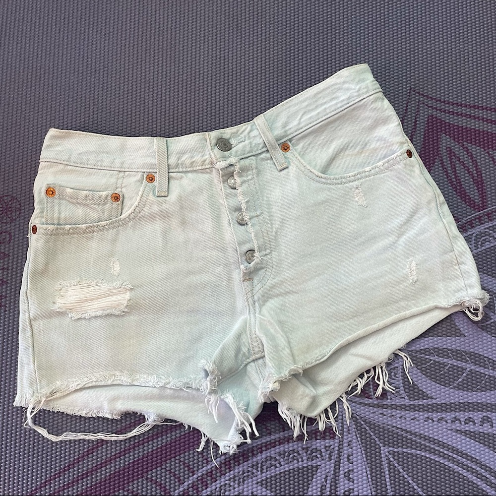 Levi's High Waisted Jean Shorts